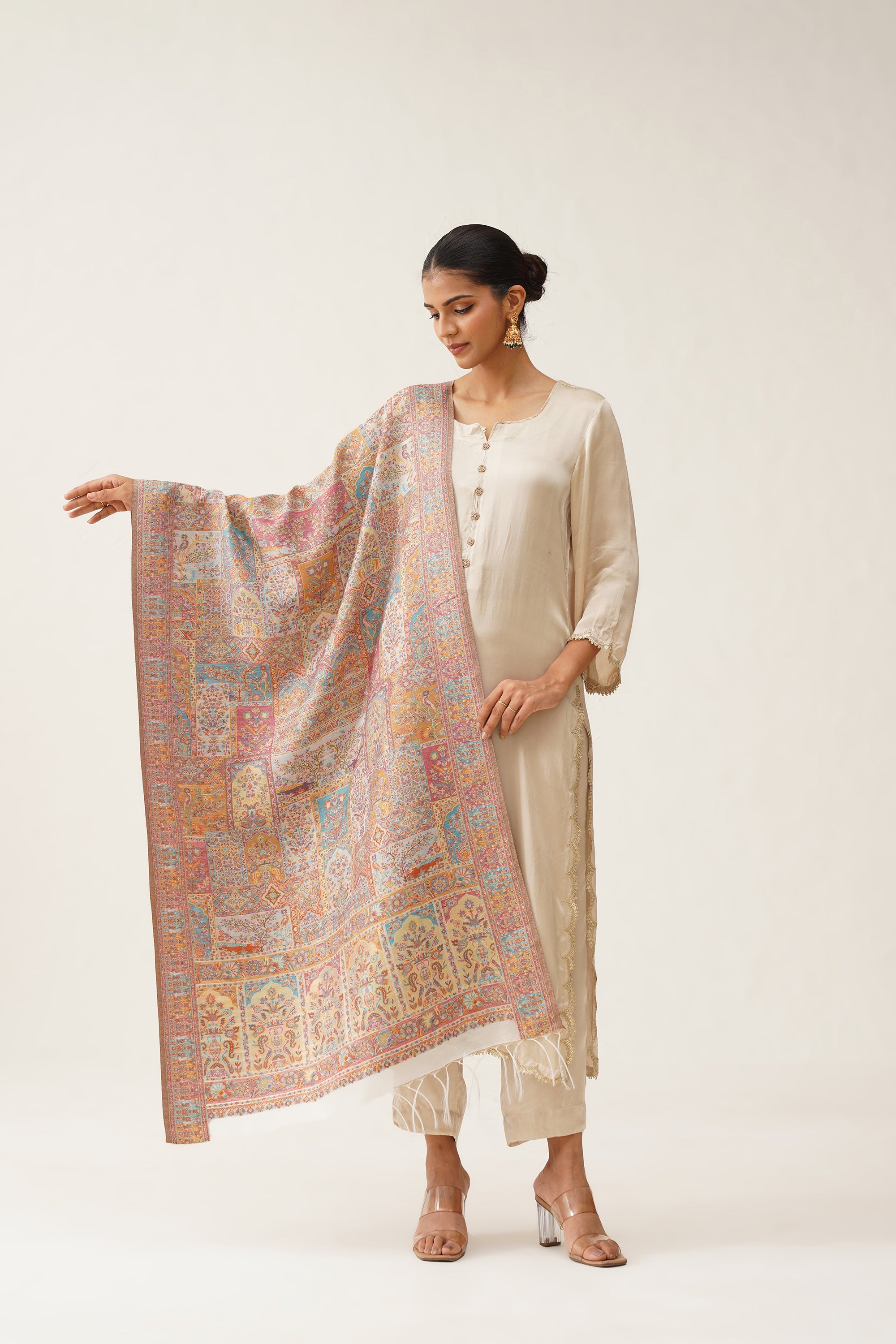 Rani Kaani Dupatta With Tassel