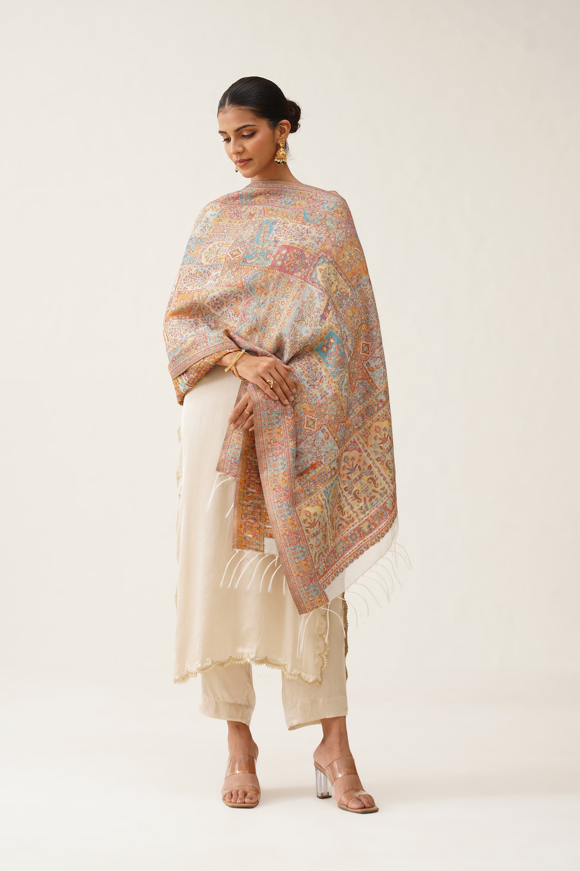 Rani Kaani Dupatta With Tassel