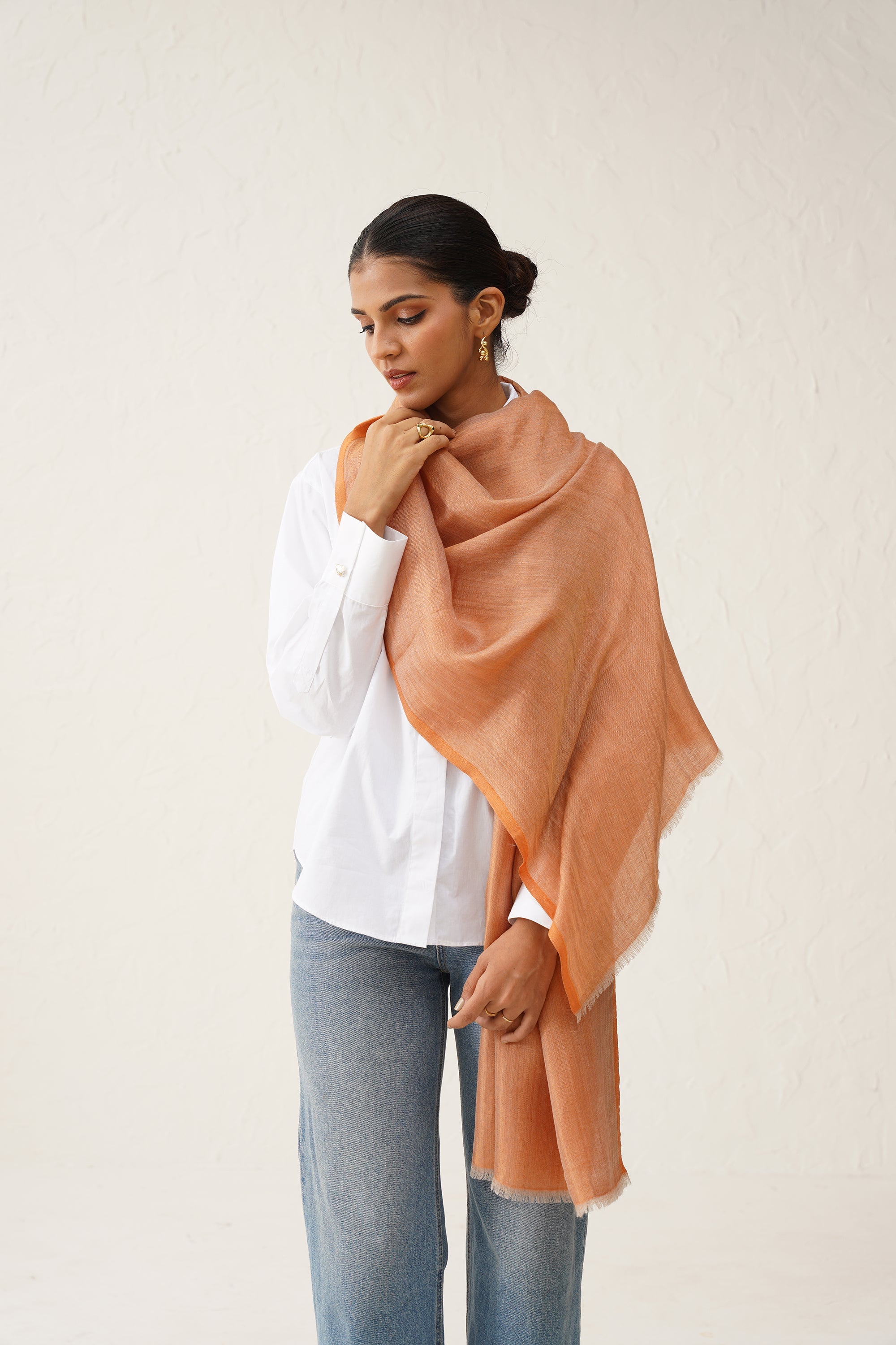 Orange Moonlight Stole