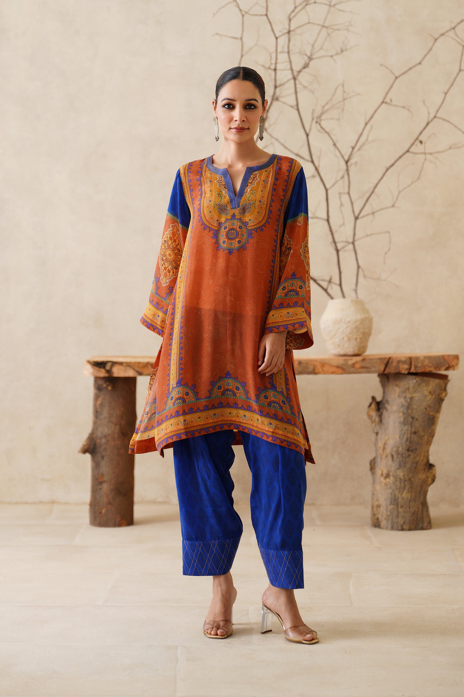 Saanjh Crepe Printed Matching Set