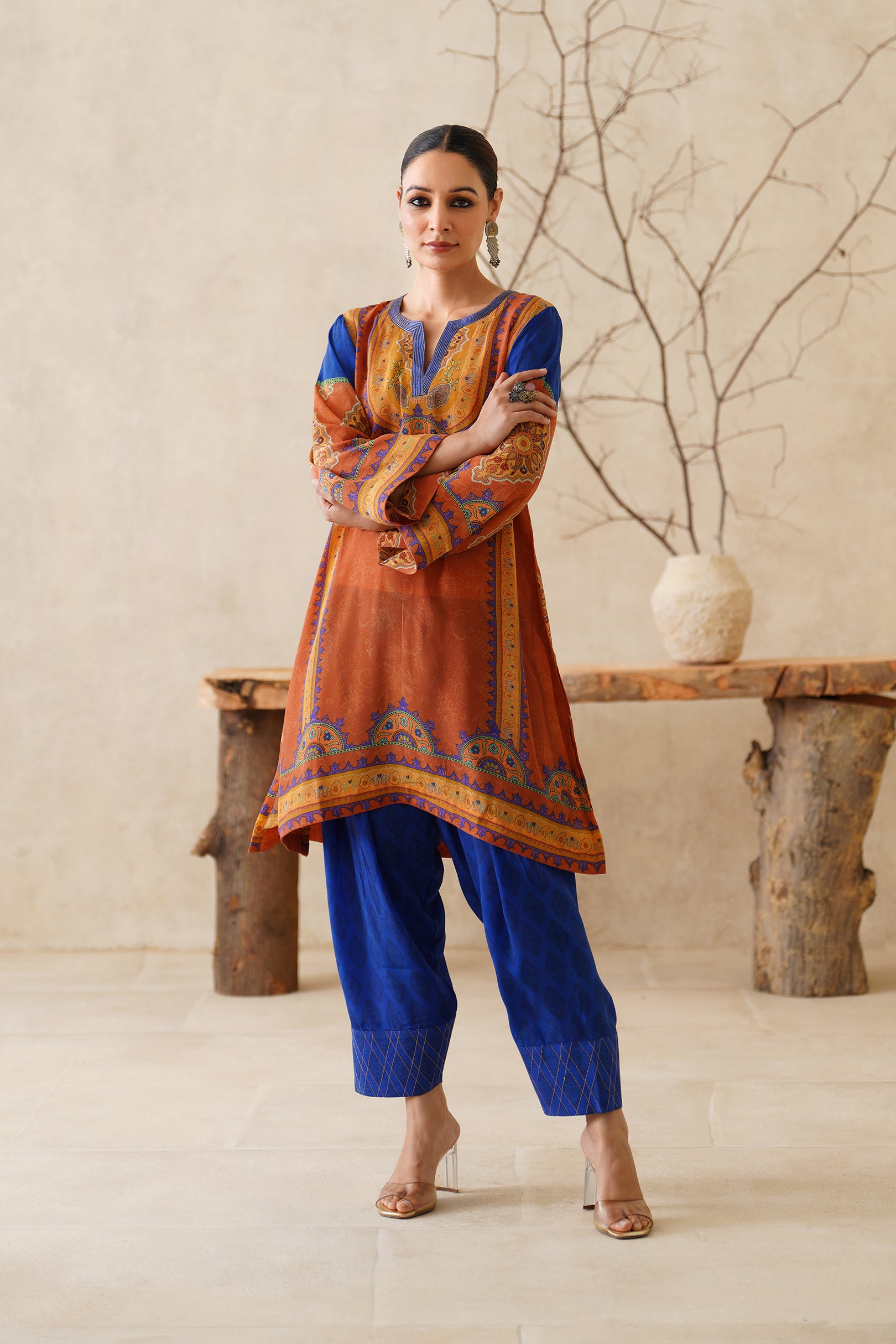 Saanjh Crepe Printed Matching Set