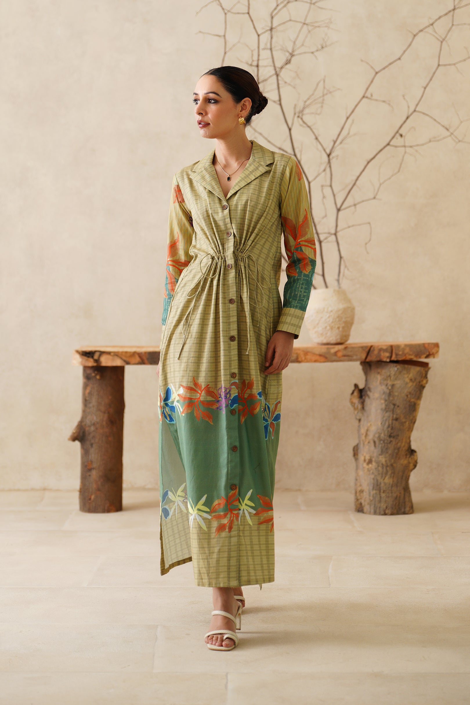 Parizad Cotton Flex Printed Dress