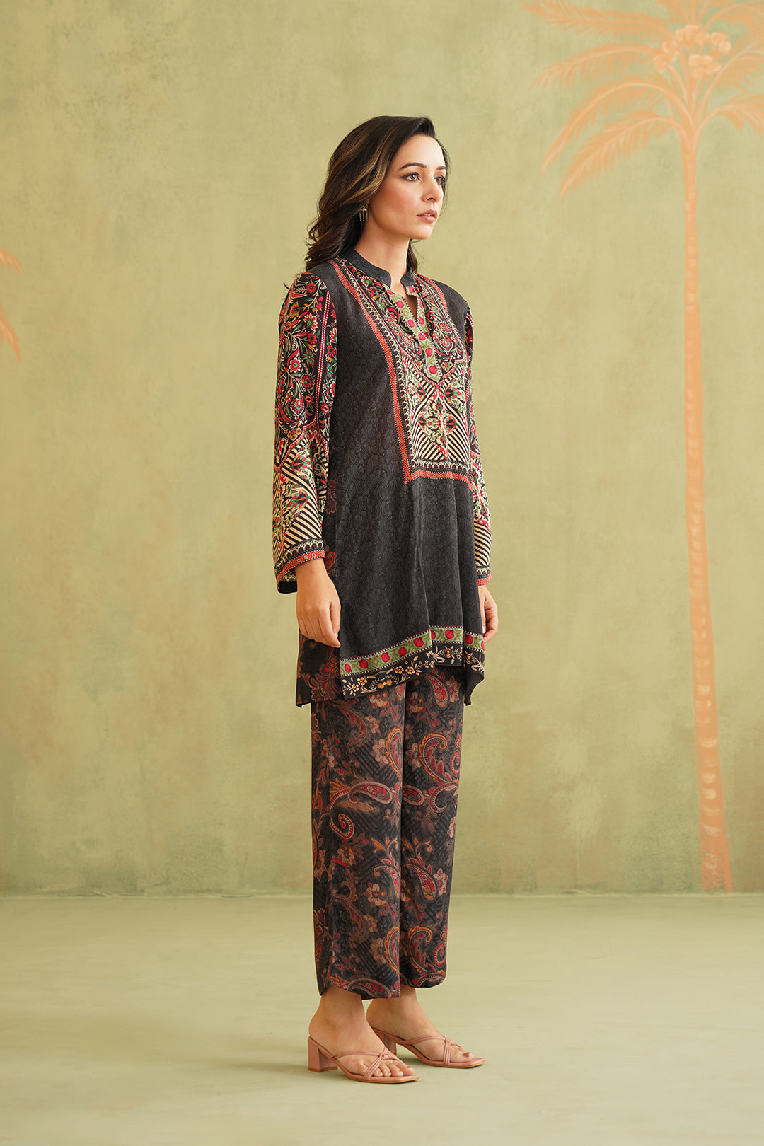 Samina Printed Crepe Matching Set