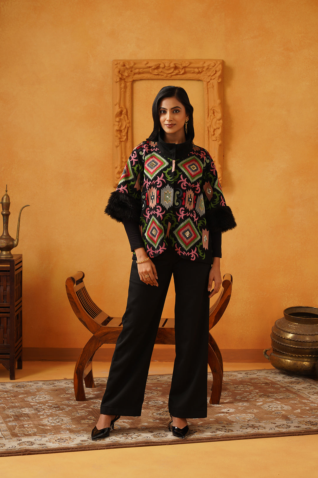 Arzoo Tweed Embroidered Jacket Set