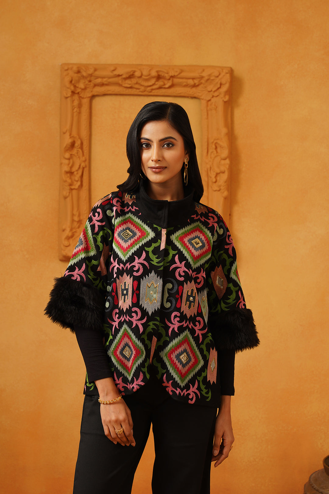 Arzoo Tweed Embroidered Jacket Set