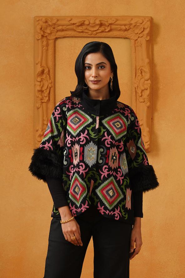 Arzoo Tweed Embroidered Jacket Set