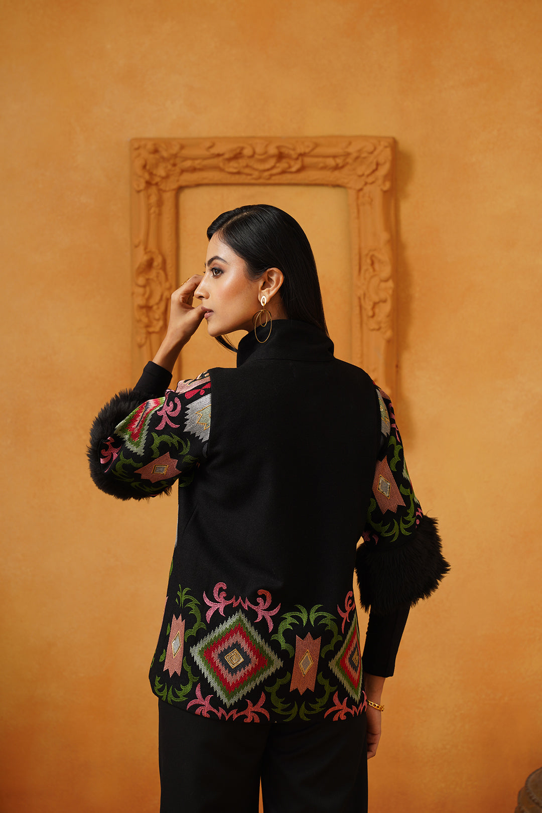 Arzoo Tweed Embroidered Jacket Set