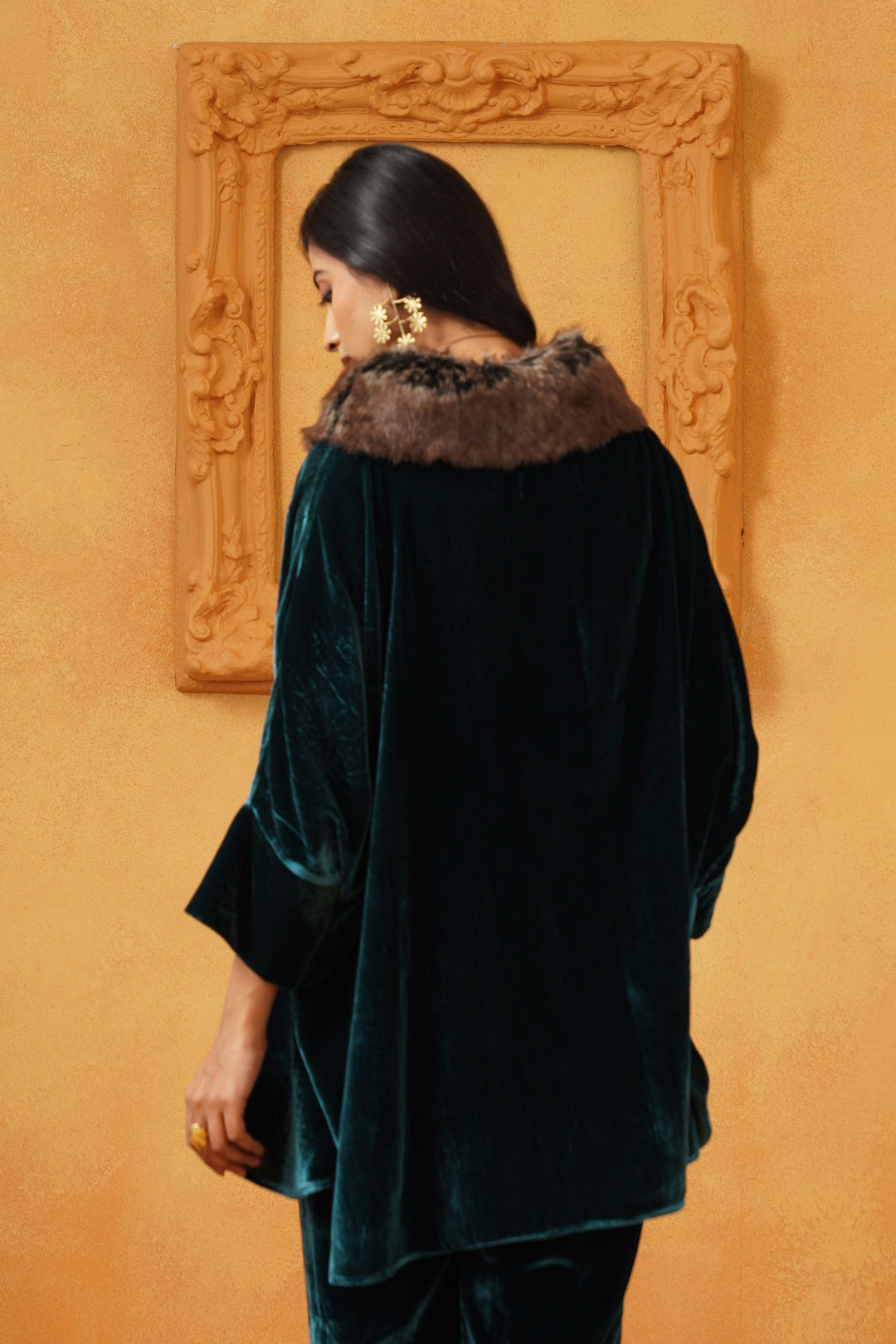 Hania Velvet Poncho