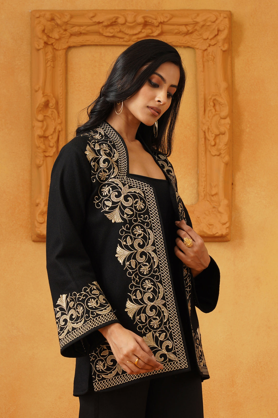 Madhika Tweed Embroidered Only Jacket