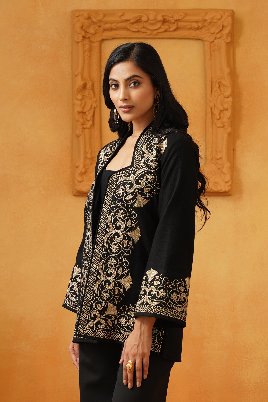 Madhika Tweed Embroidered Only Jacket