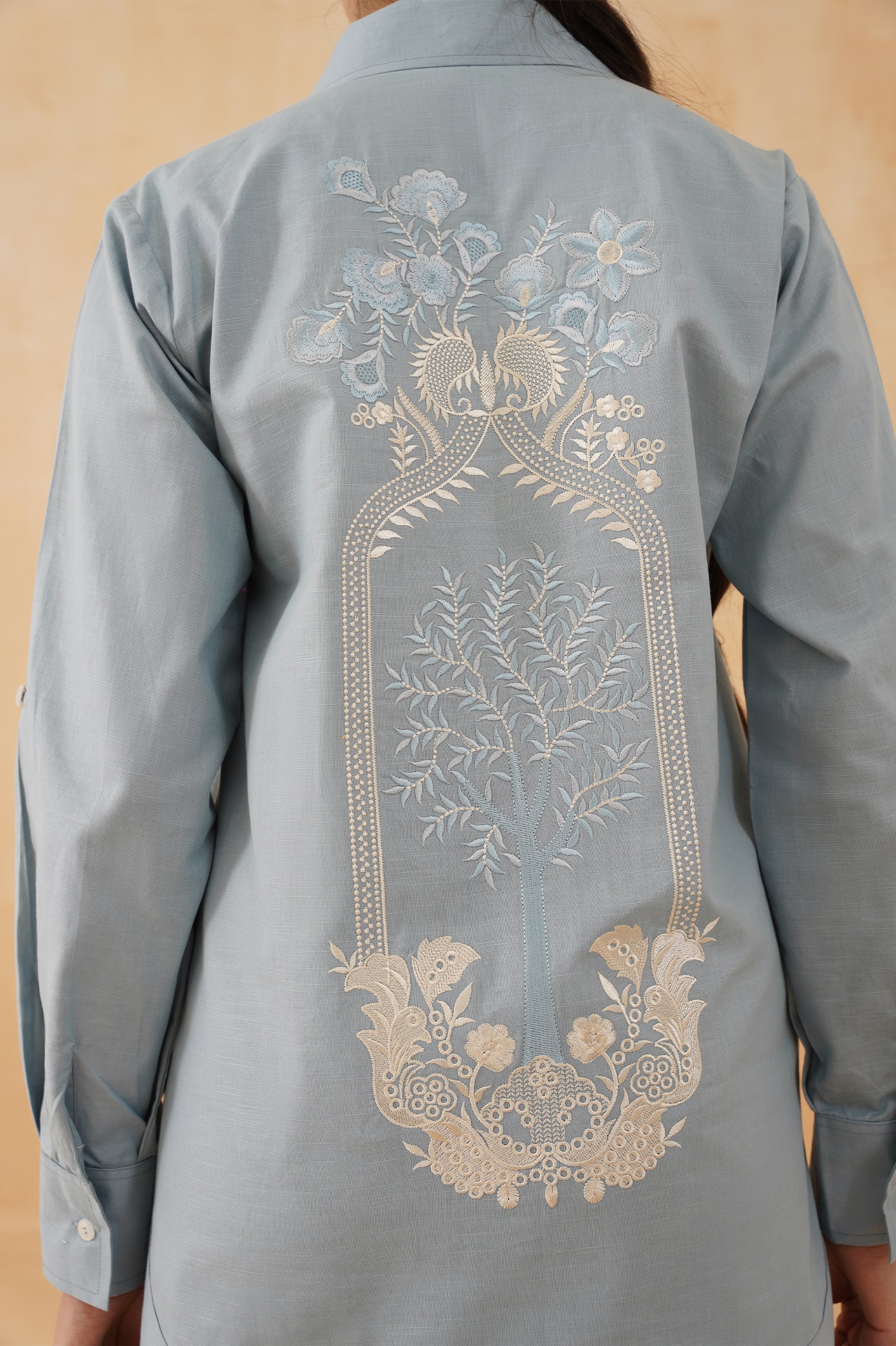 Tasmia Cotton Linen Embroidered Matching Set