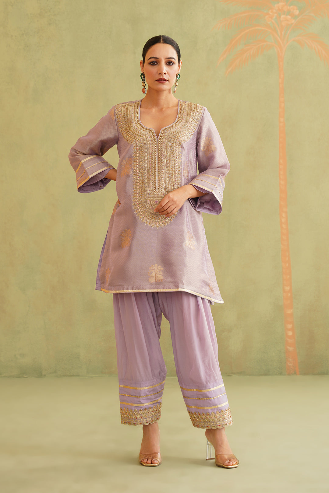 Rabia Brocade Embroidered Suit Set With Dupatta