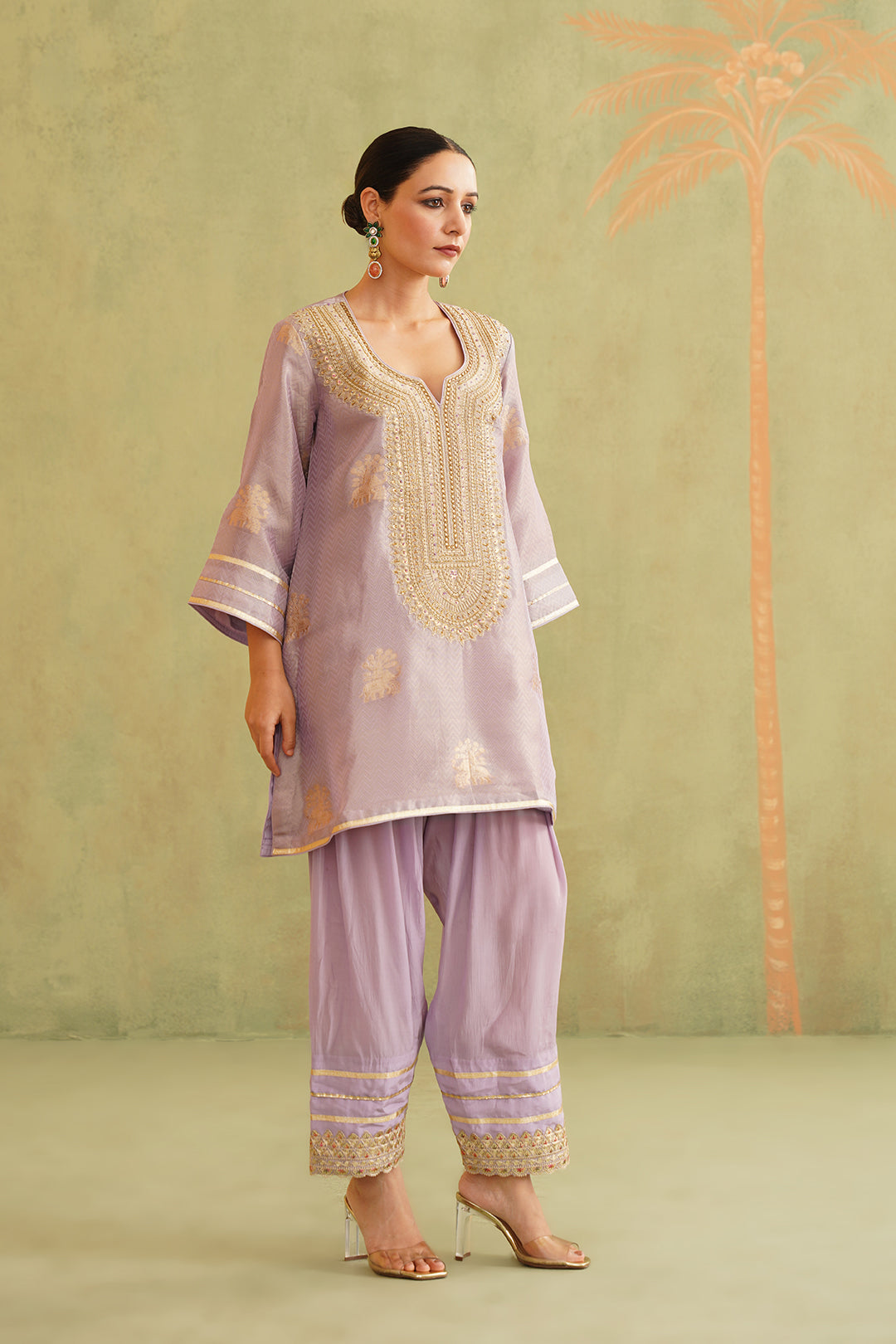 Rabia Brocade Embroidered Suit Set With Dupatta