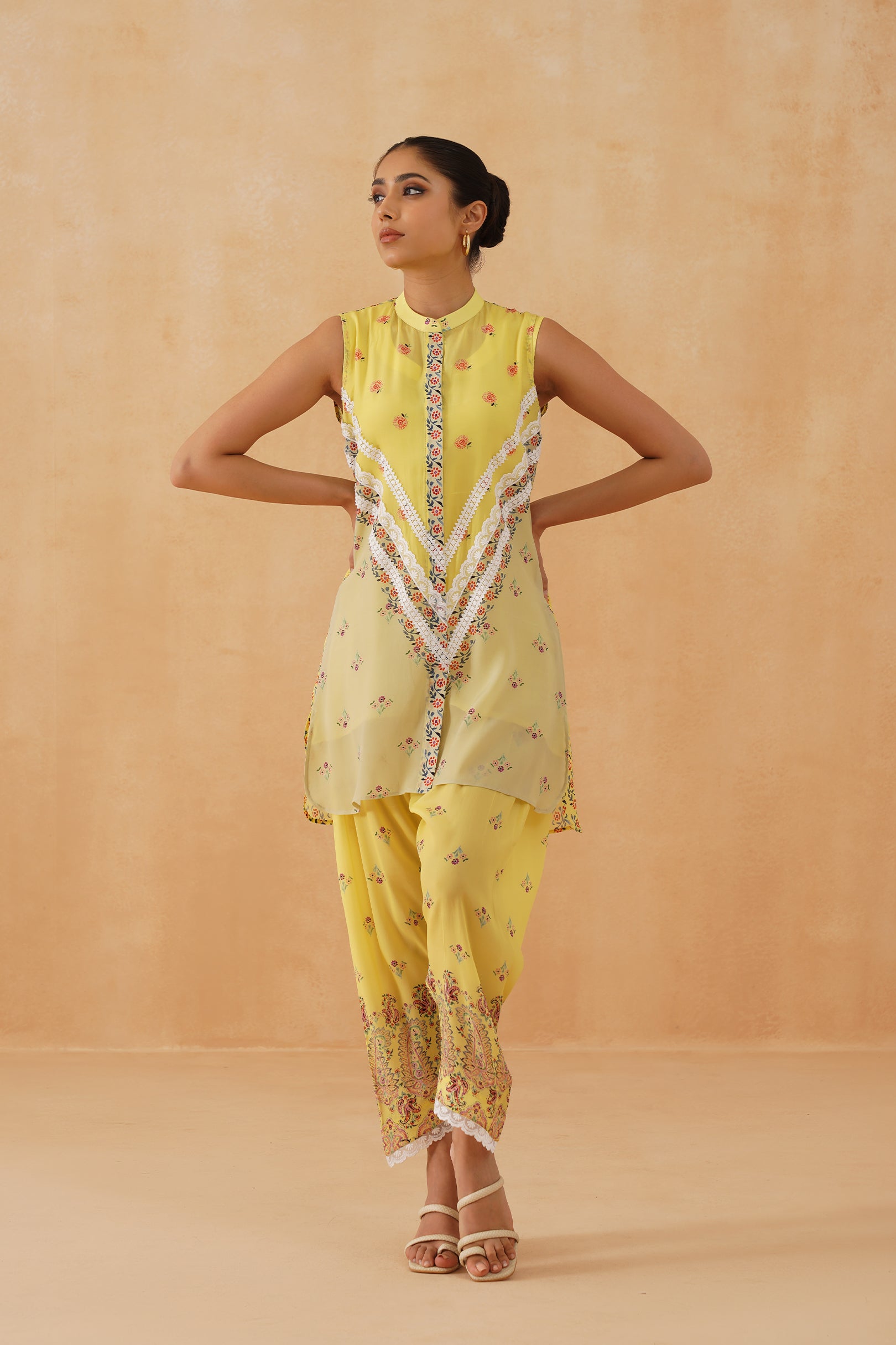 Heer Printed Crepe Matching set